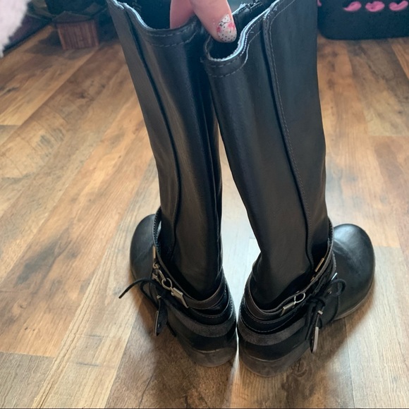 Maurices strappy black tall boots - Picture 6 of 11
